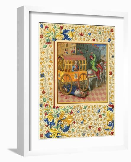 Tullia Crushes Father-Jean Fouquet-Framed Art Print
