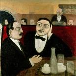 The Intellectuals at the Cafe Rotonde, 1916-Tullio Garbari-Framed Giclee Print