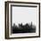 Tulsa City Skyline - Black-NaxArt-Framed Art Print