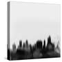 Tulsa City Skyline - Black-NaxArt-Stretched Canvas