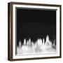 Tulsa City Skyline - White-NaxArt-Framed Art Print