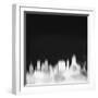 Tulsa City Skyline - White-NaxArt-Framed Art Print