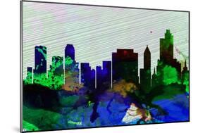 Tulsa City Skyline-NaxArt-Mounted Art Print