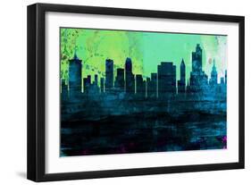 Tulsa City Skyline-NaxArt-Framed Art Print