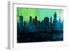 Tulsa City Skyline-NaxArt-Framed Art Print