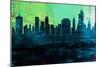 Tulsa City Skyline-NaxArt-Mounted Art Print