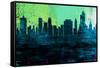 Tulsa City Skyline-NaxArt-Framed Stretched Canvas