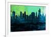 Tulsa City Skyline-NaxArt-Framed Premium Giclee Print