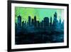 Tulsa City Skyline-NaxArt-Framed Premium Giclee Print