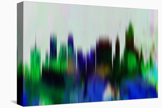 Tulsa Downtown Skyline-NaxArt-Stretched Canvas