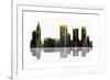 Tulsa Oklahoma Skyline BW 1-Marlene Watson-Framed Giclee Print