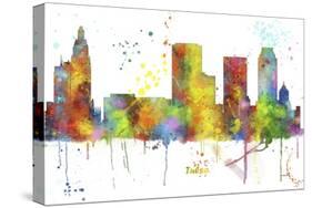 Tulsa Oklahoma Skyline MCLR 1-Marlene Watson-Stretched Canvas