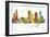 Tulsa Oklahoma Skyline MCLR 1-Marlene Watson-Framed Giclee Print