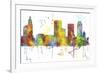 Tulsa Oklahoma Skyline MCLR 1-Marlene Watson-Framed Giclee Print