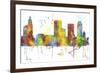 Tulsa Oklahoma Skyline MCLR 1-Marlene Watson-Framed Giclee Print