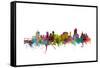 Tulsa Oklahoma Skyline-Michael Tompsett-Framed Stretched Canvas