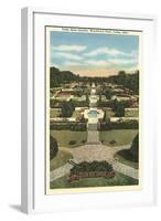 Tulsa Rose Garden-null-Framed Art Print