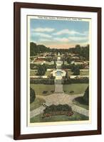 Tulsa Rose Garden-null-Framed Art Print