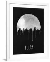 Tulsa Skyline Black-null-Framed Art Print