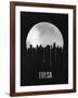 Tulsa Skyline Black-null-Framed Art Print