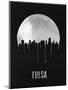 Tulsa Skyline Black-null-Mounted Premium Giclee Print