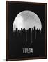 Tulsa Skyline Black-null-Framed Art Print