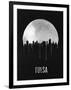 Tulsa Skyline Black-null-Framed Art Print