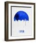 Tulsa Skyline Blue-null-Framed Art Print