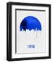 Tulsa Skyline Blue-null-Framed Art Print