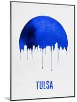 Tulsa Skyline Blue-null-Mounted Art Print