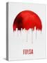Tulsa Skyline Red-null-Stretched Canvas