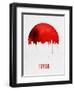 Tulsa Skyline Red-null-Framed Art Print