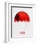 Tulsa Skyline Red-null-Framed Art Print