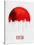 Tulsa Skyline Red-null-Stretched Canvas