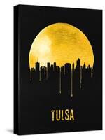 Tulsa Skyline Yellow-null-Stretched Canvas