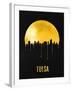 Tulsa Skyline Yellow-null-Framed Art Print