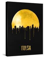 Tulsa Skyline Yellow-null-Stretched Canvas