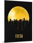 Tulsa Skyline Yellow-null-Mounted Art Print