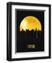 Tulsa Skyline Yellow-null-Framed Art Print