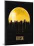 Tulsa Skyline Yellow-null-Mounted Art Print