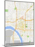 Tulsa, United States of America Map-null-Mounted Poster