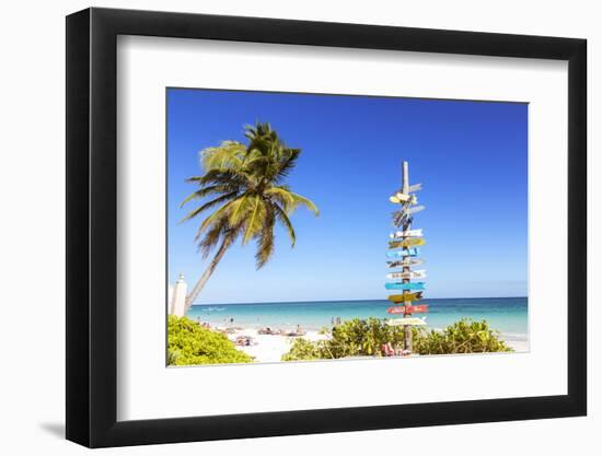 Tulum beach, Quintana Roo, Mexico-Matteo Colombo-Framed Photographic Print