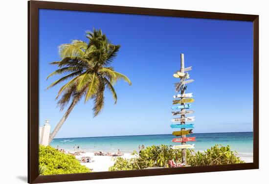 Tulum beach, Quintana Roo, Mexico-Matteo Colombo-Framed Photographic Print