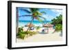 Tulum Beach Yucatan in Mexico-null-Framed Art Print