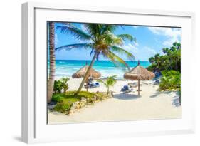 Tulum Beach Yucatan in Mexico-null-Framed Art Print