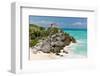 Tulum Mexico Beach Mayan Ruins-null-Framed Art Print