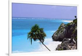 Tulum Shoreline Mexico-George Oze-Framed Photographic Print