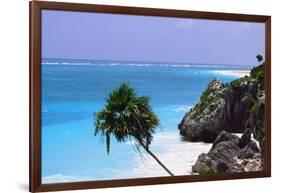 Tulum Shoreline Mexico-George Oze-Framed Photographic Print