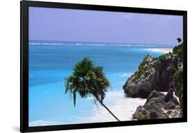 Tulum Shoreline Mexico-George Oze-Framed Photographic Print