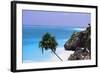 Tulum Shoreline Mexico-George Oze-Framed Premium Photographic Print